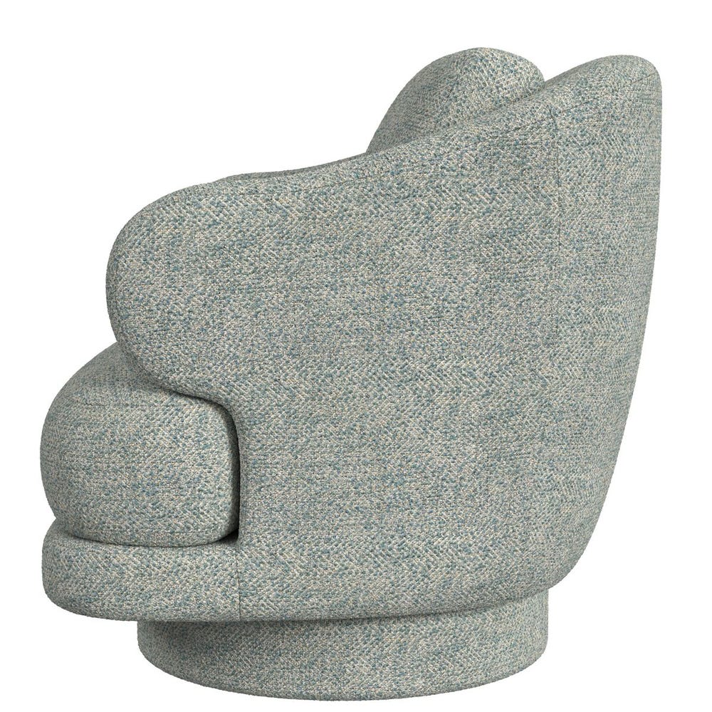 Cuddle Swivel Chair - Tweedy Bird Sky