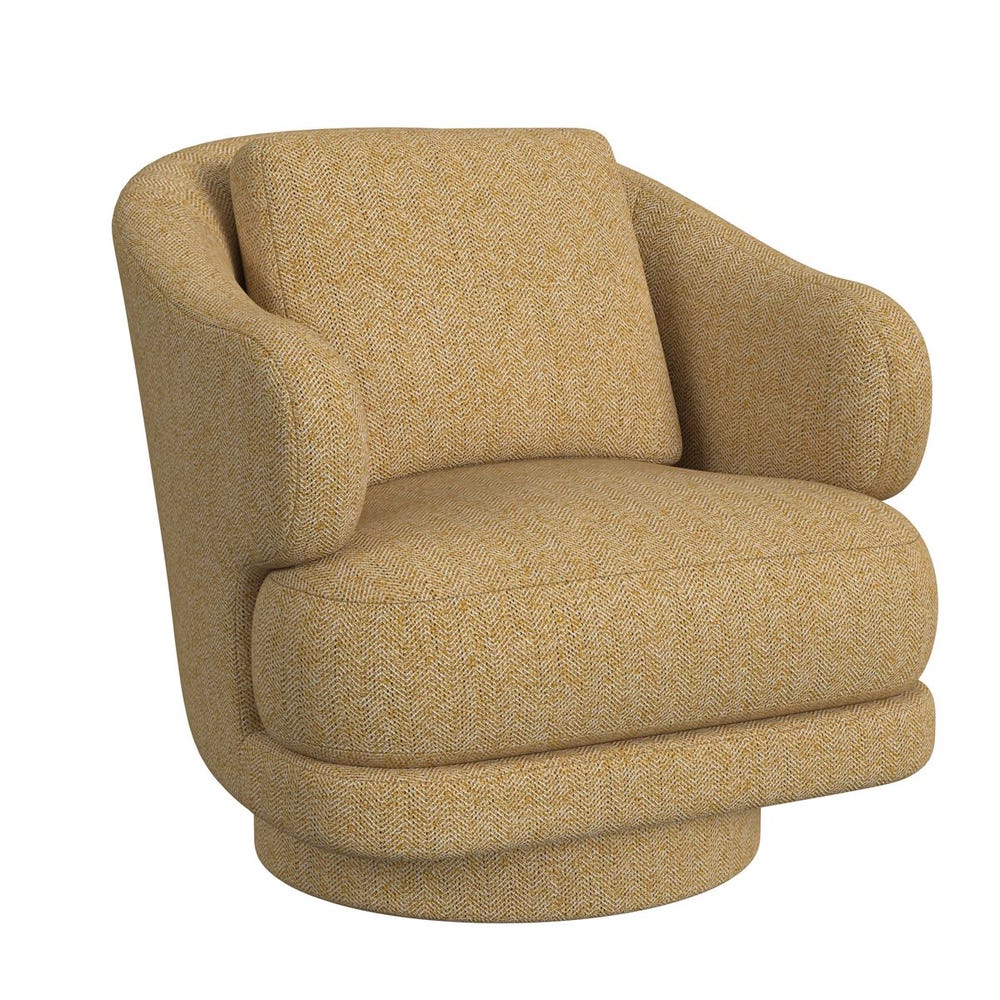 Cuddle Swivel Chair - Tweedy Bird Goldfinch