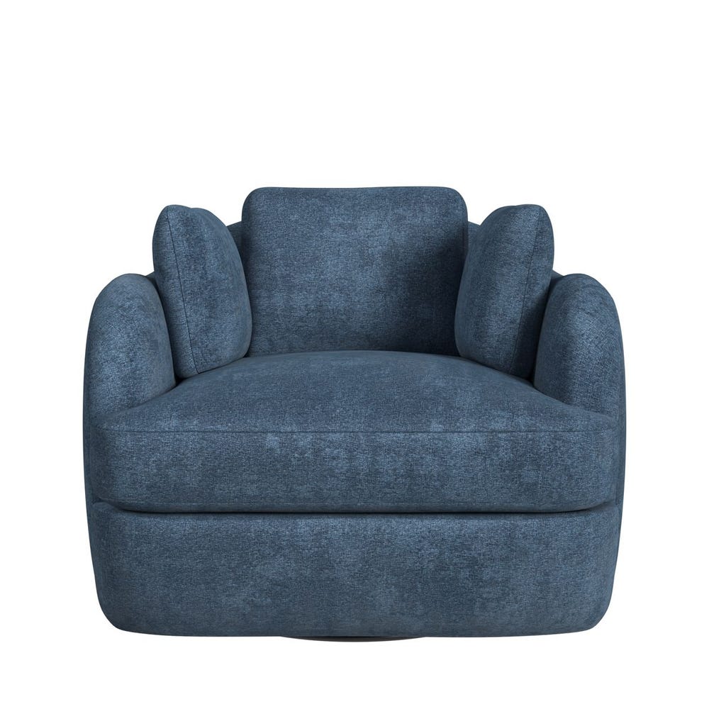 Scoop and a Half Swivel Chair - Lux Peacock