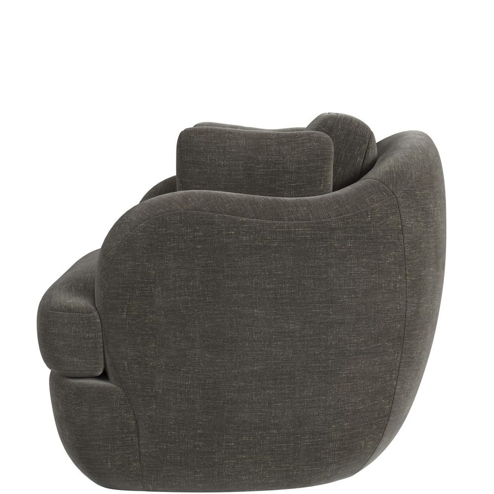 Scoop and a Half Swivel Chair - Lux Graphite