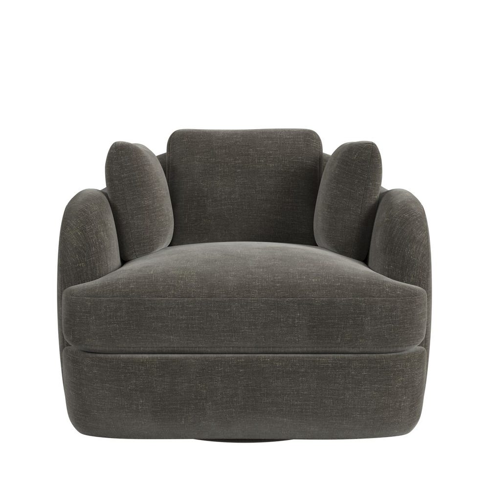 Scoop and a Half Swivel Chair - Lux Graphite