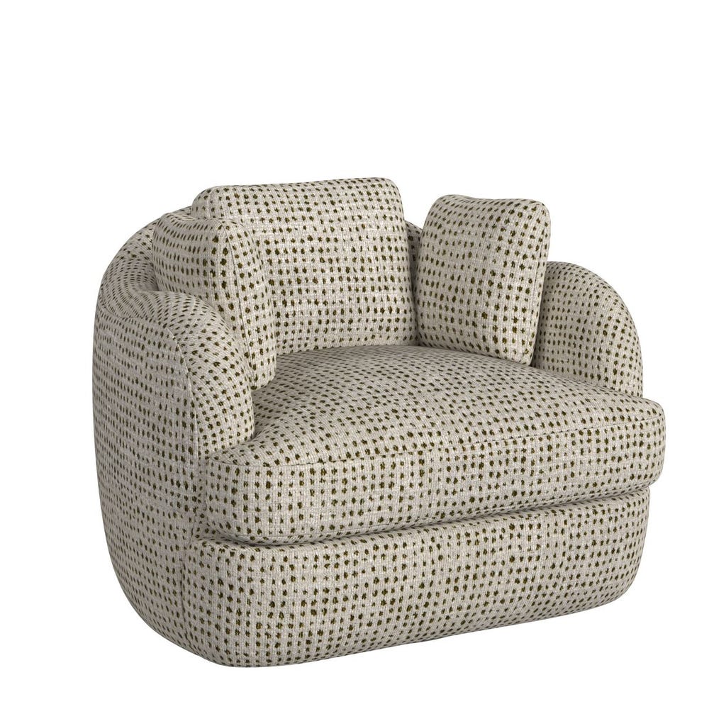 Scoop and a Half Swivel Chair - Dashing Olive
