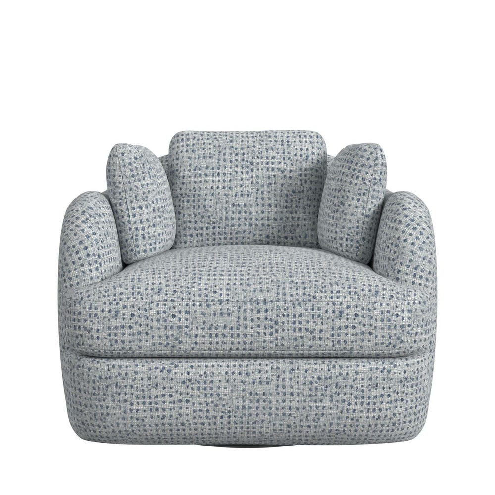 Scoop and a Half Swivel Chair - Dashing Blue