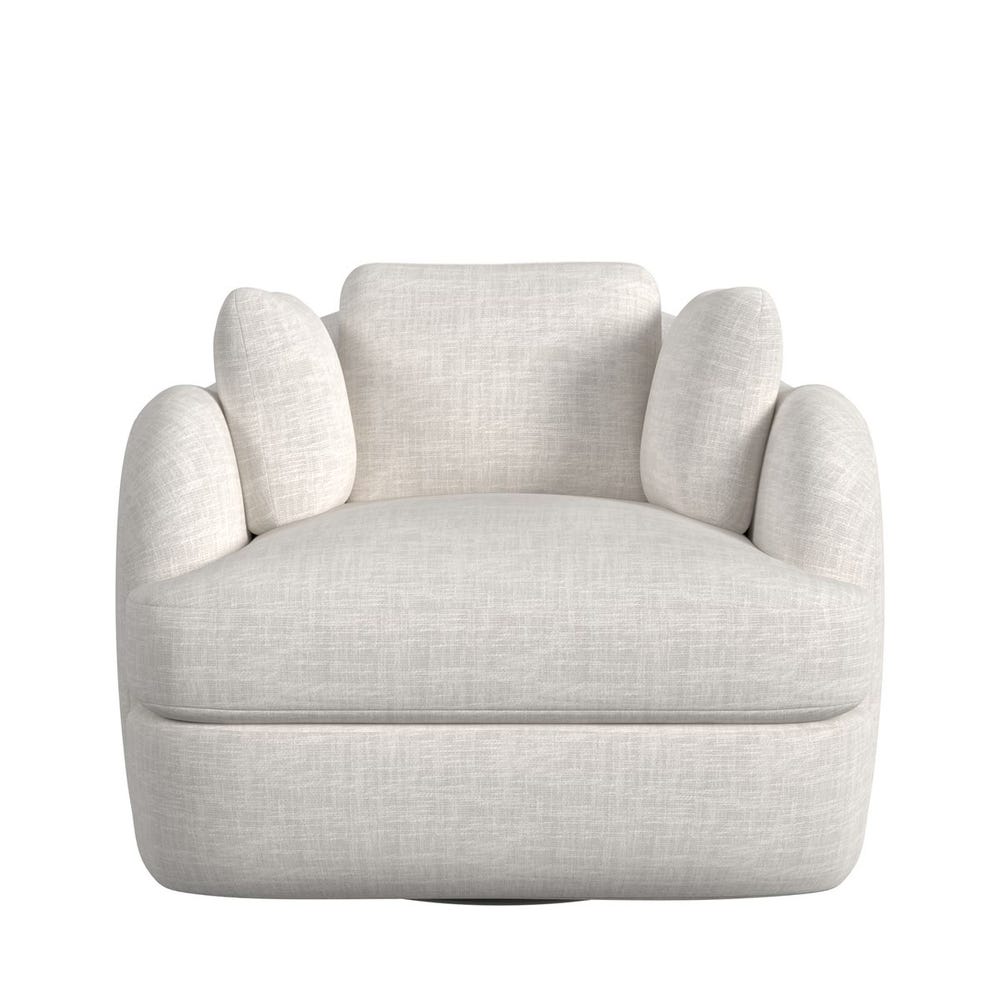Scoop and a Half Swivel Chair - Lovely Linen Cream
