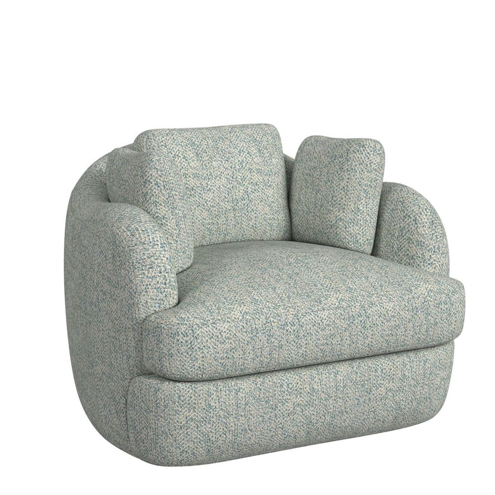 Scoop and a Half Swivel Chair - Tweedy Bird Sky