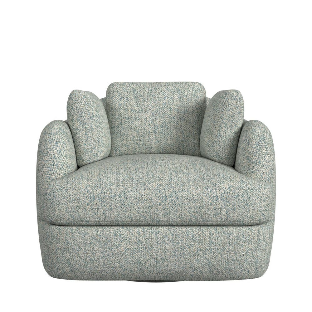 Scoop and a Half Swivel Chair - Tweedy Bird Sky