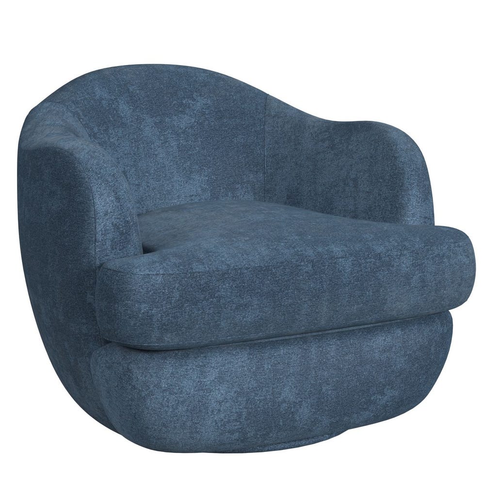 Scoop Swivel Chair - Lux Peacock
