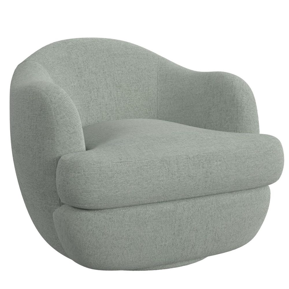 Scoop Swivel Chair - Criss Cross Sea Salt