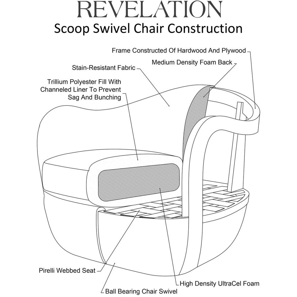 Scoop Swivel Chair - Lush Tawny