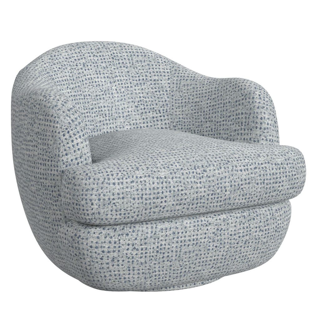 Scoop Swivel Chair - Dashing Blue