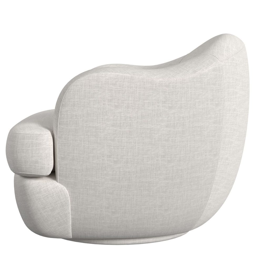 Scoop Swivel Chair - Lovely Linen Cream