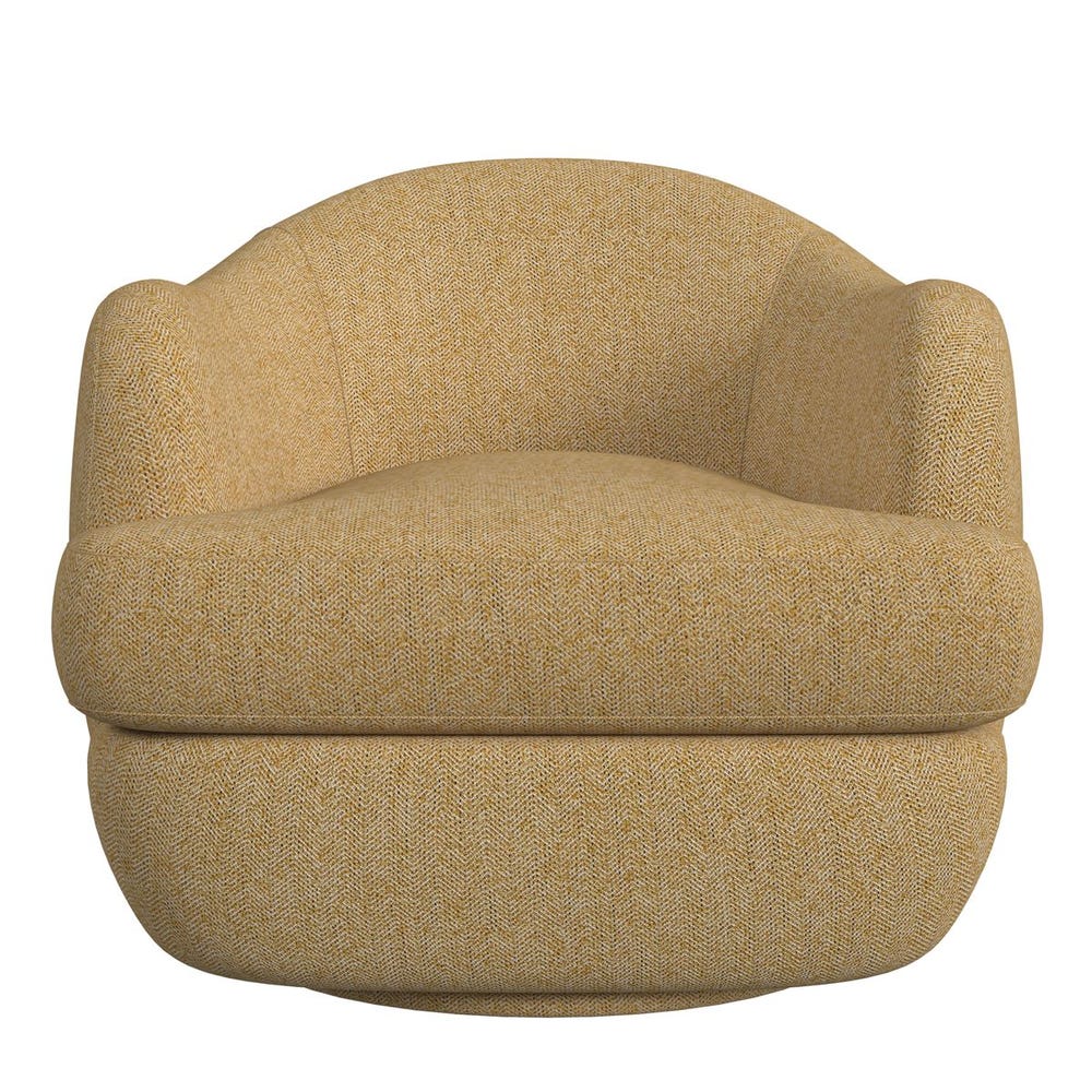 Scoop Swivel Chair - Tweedy Bird Goldfinch