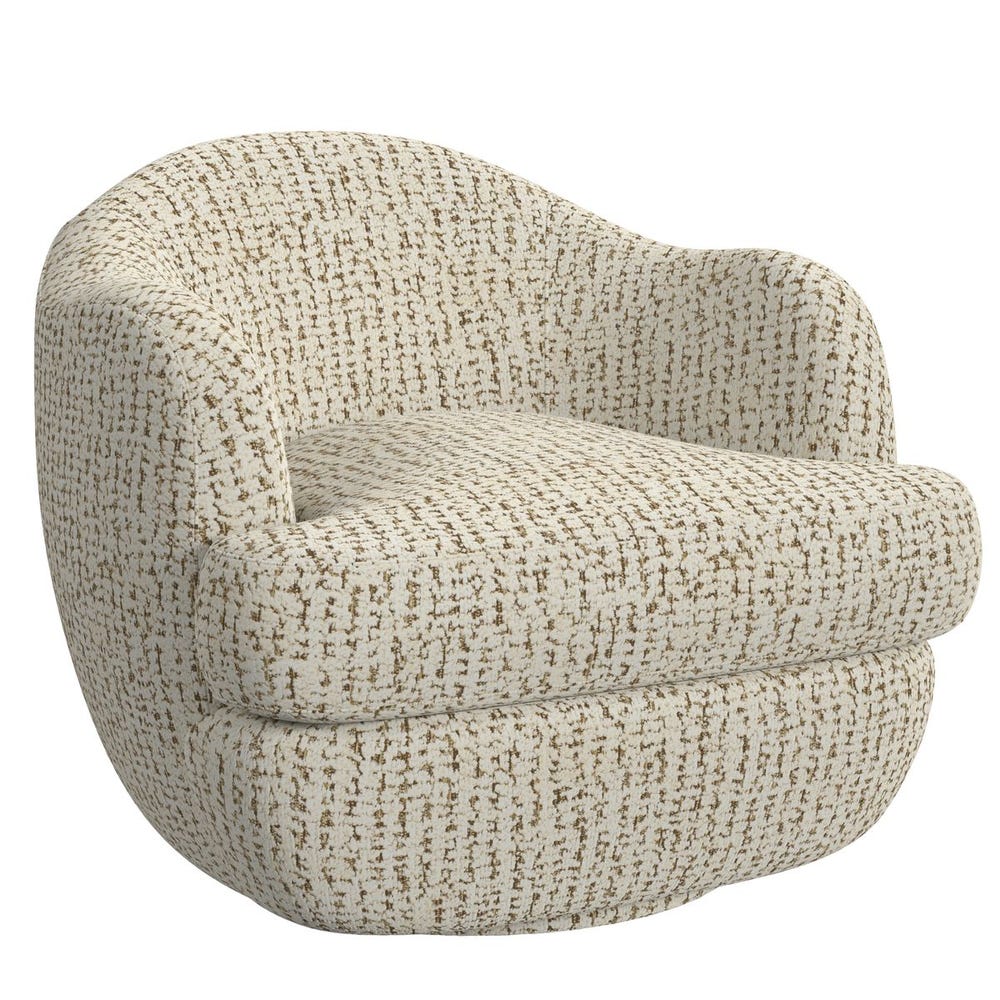 Scoop Swivel Chair - Hopscotch Creamy Espresso