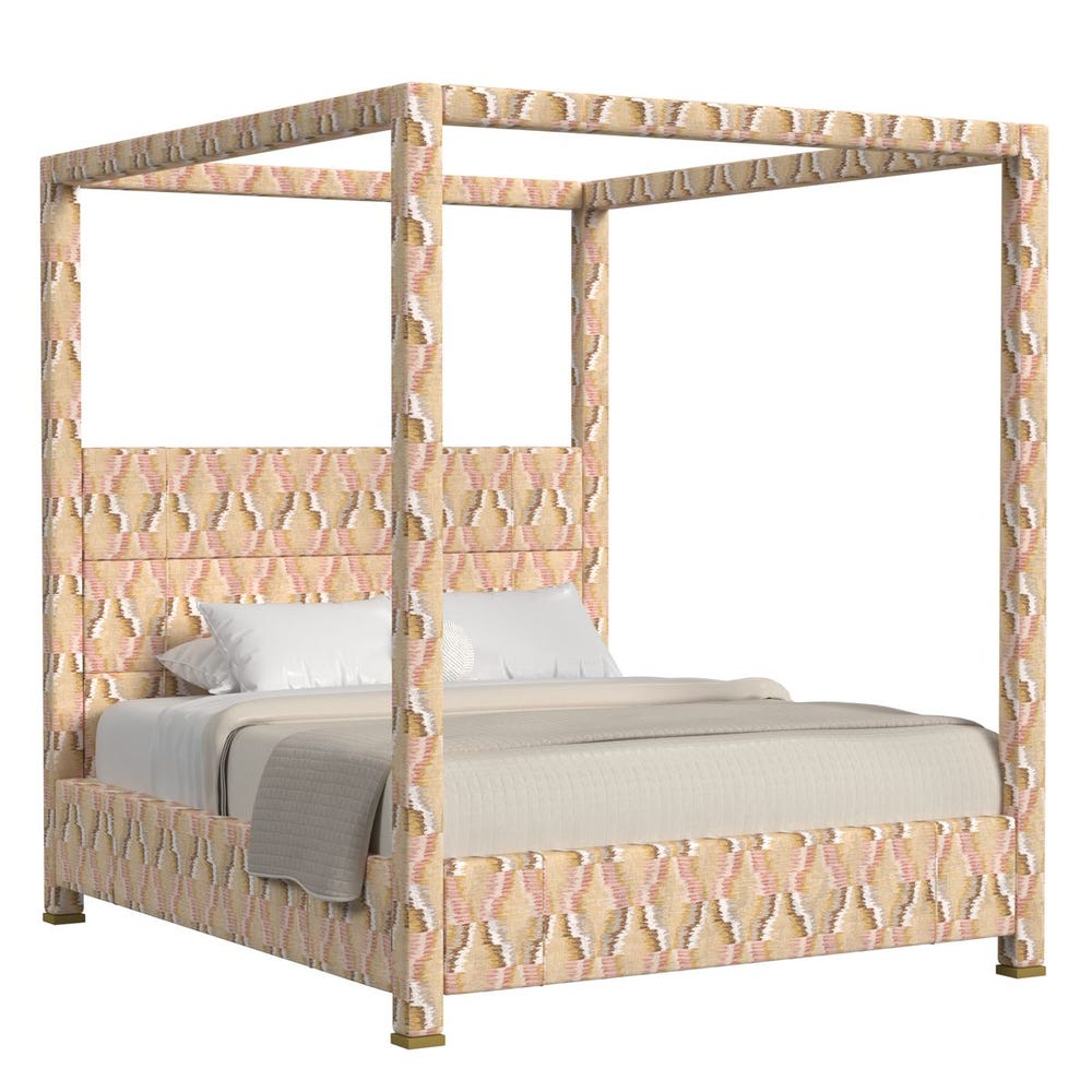Hibernate Canopy Bed, King - Pastel Flame, 3 Cartons