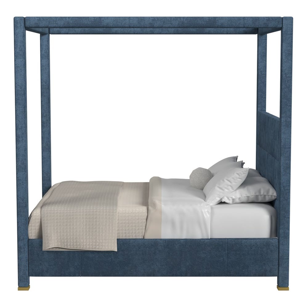 Hibernate Canopy Bed, Queen - Lux Peacock , 3 Cartons