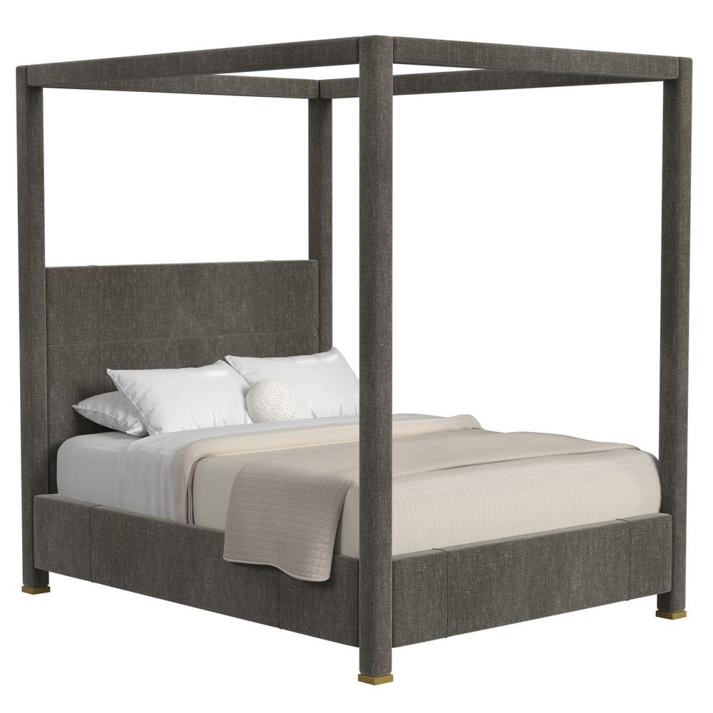Hibernate Canopy Bed, Queen - Lux Graphite , 3 Cartons