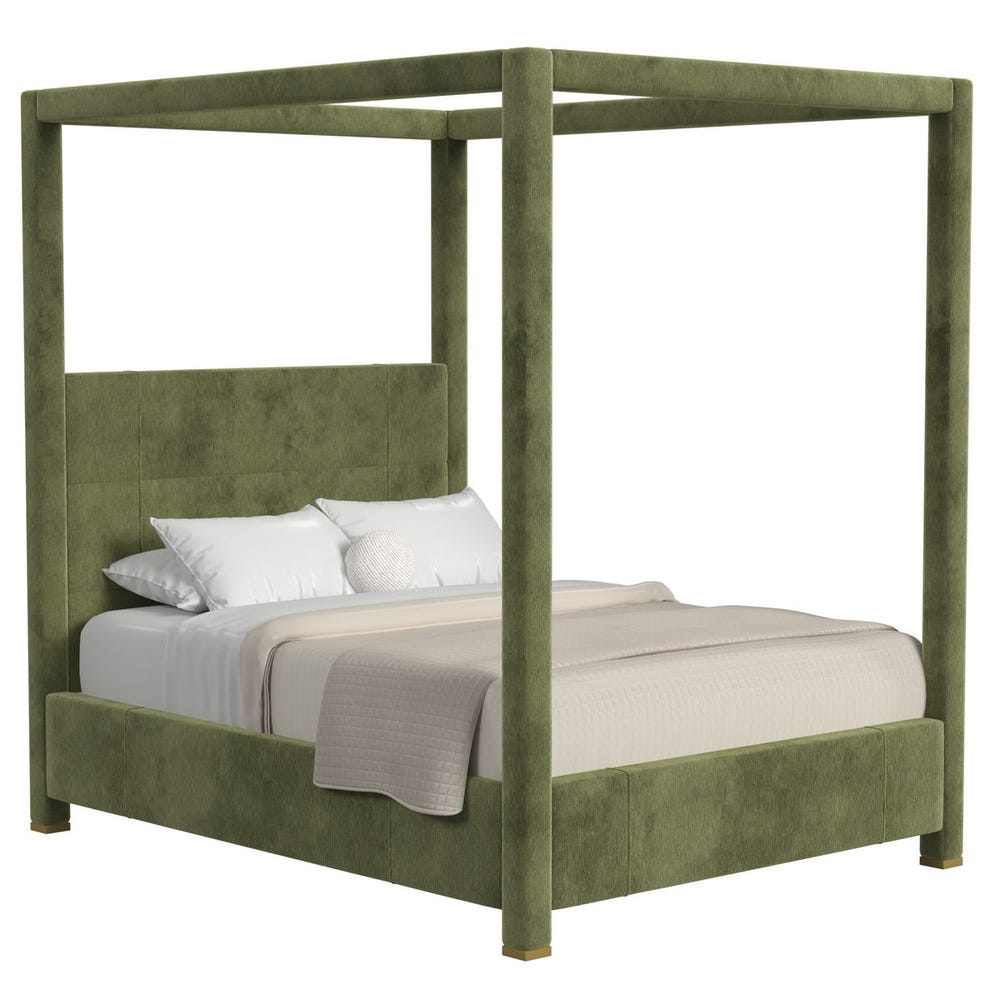 Hibernate Canopy Bed, Queen - Antique Loden, 3 Cartons