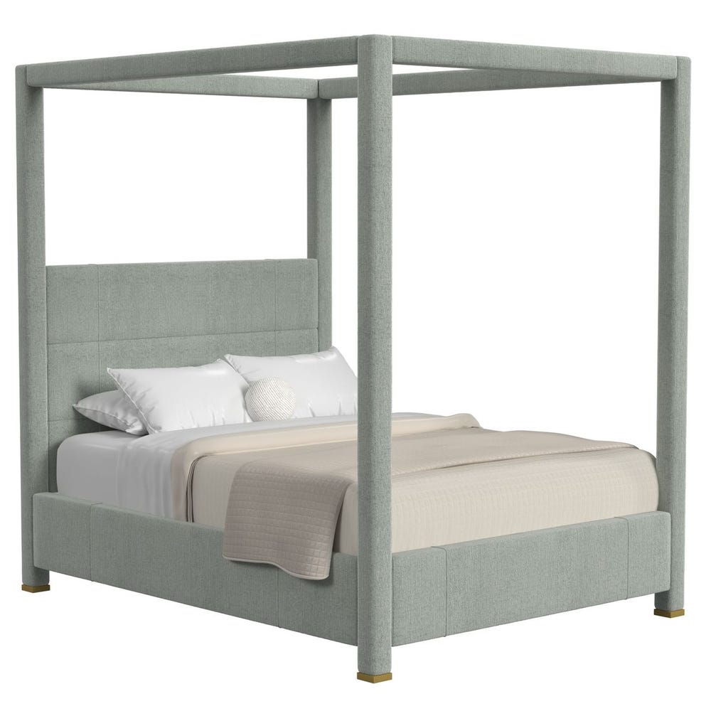 Hibernate Canopy Bed, Quee - Criss Cross Sea Salt, 3 Cartons