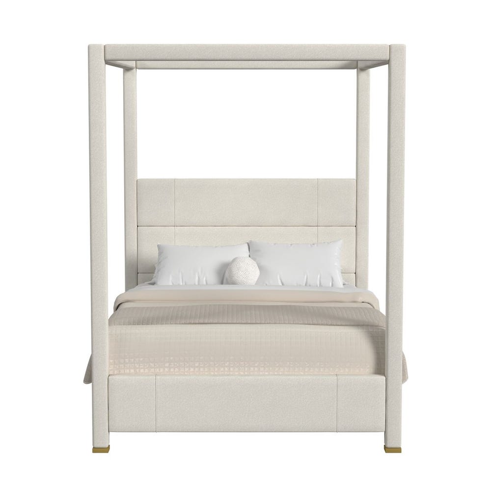 Hibernate Canopy Bed, Queen - Field Snow, 3 Cartons