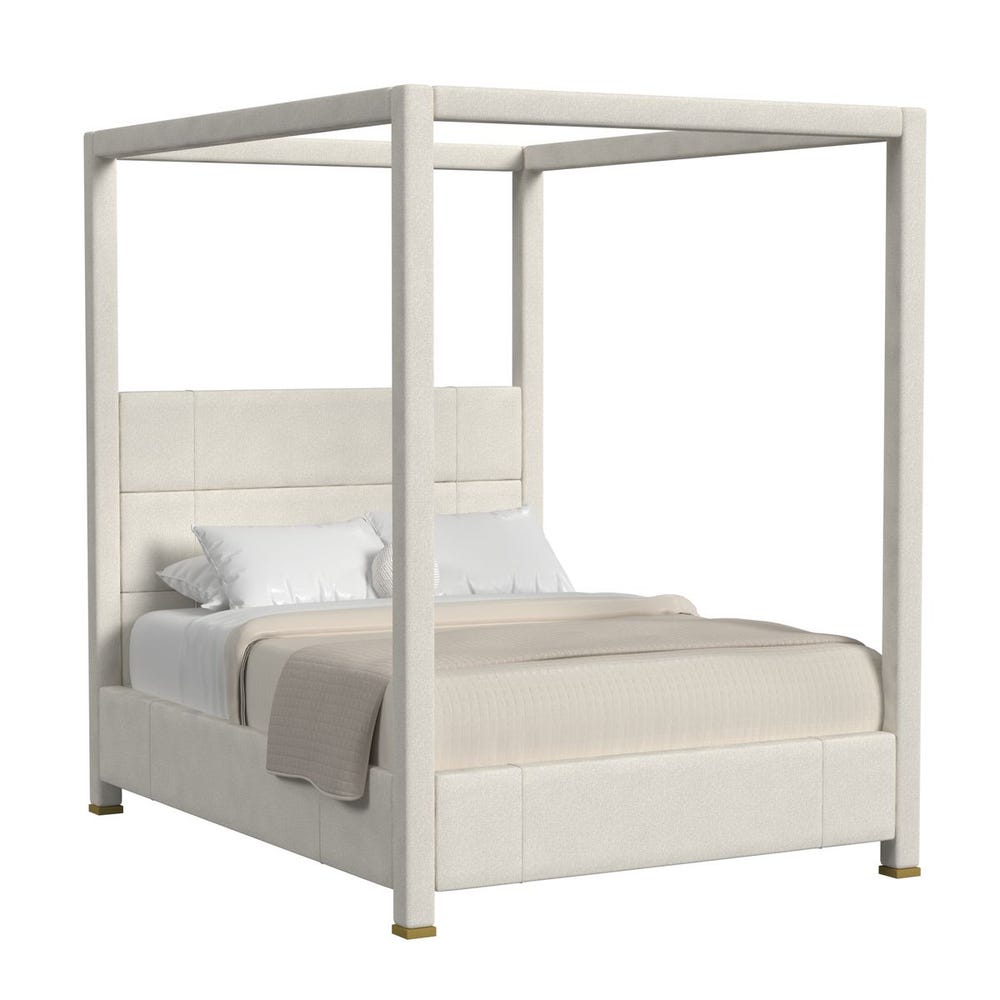 Hibernate Canopy Bed, Queen - Field Snow, 3 Cartons