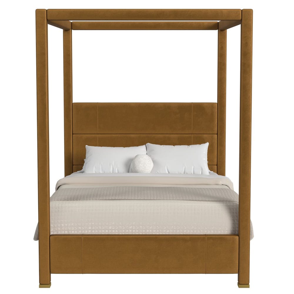 Hibernate Canopy Bed, Queen - Bliss Bronze, 3 Cartons