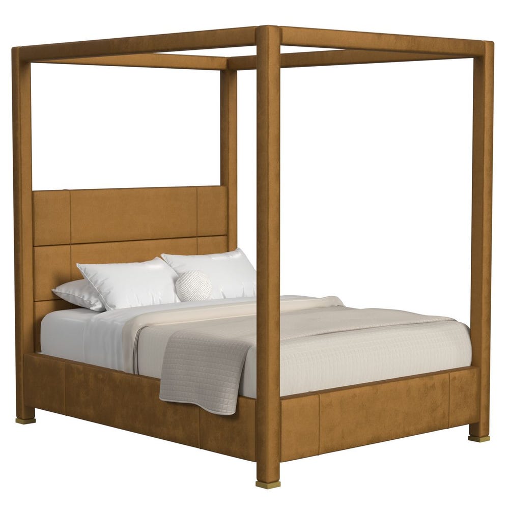 Hibernate Canopy Bed, Queen - Bliss Bronze, 3 Cartons