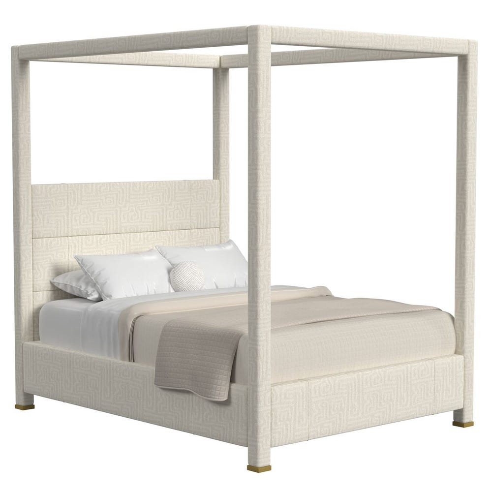 Hibernate Canopy Bed, Queen - Maze Oyster, 3 Cartons