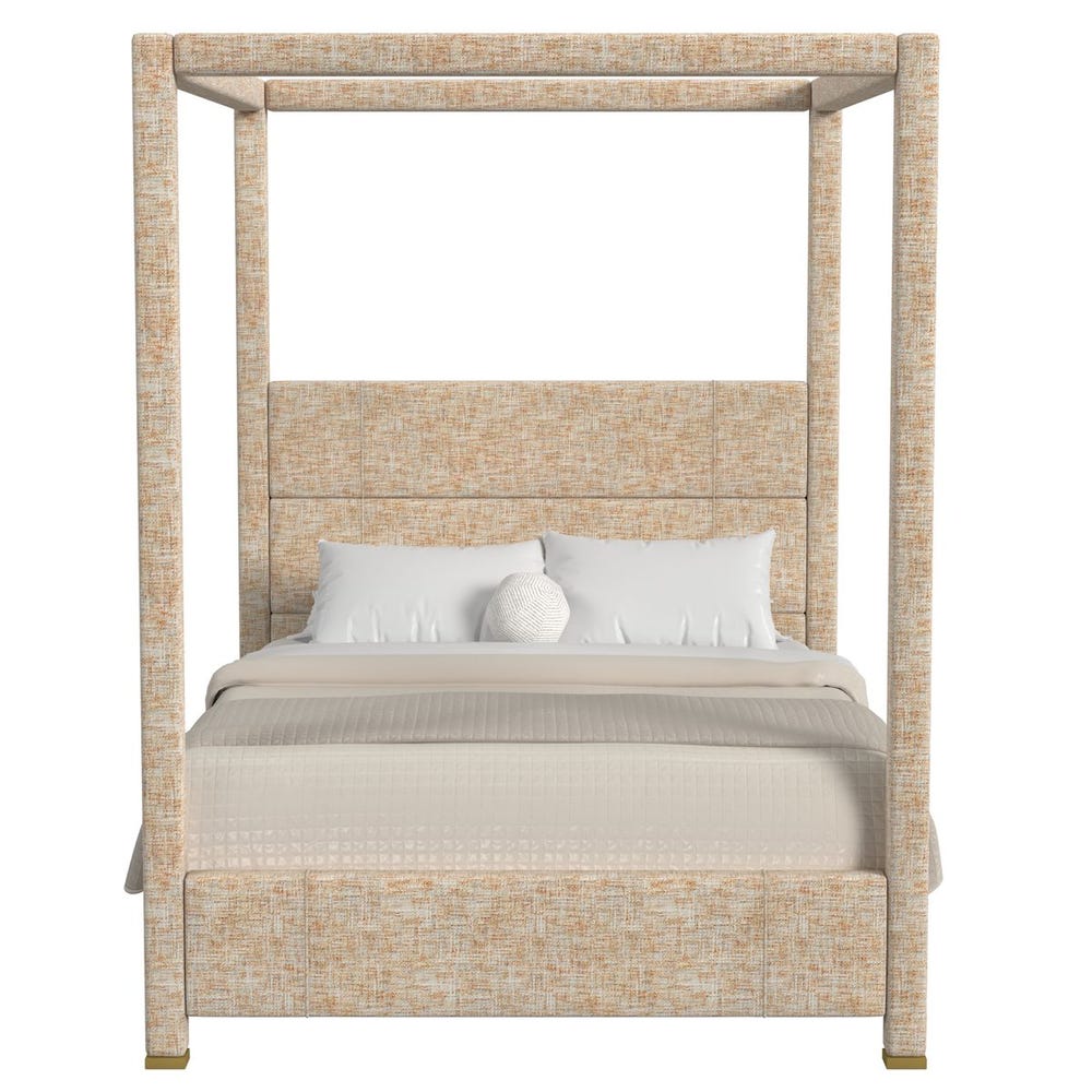 Hibernate Canopy Bed, Queen-Thtchd Bttrsctch, 3 Cartons