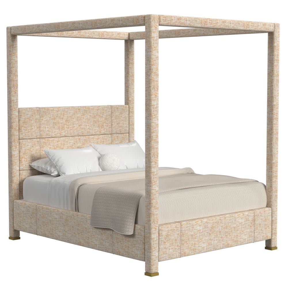 Hibernate Canopy Bed, Queen-Thtchd Bttrsctch, 3 Cartons