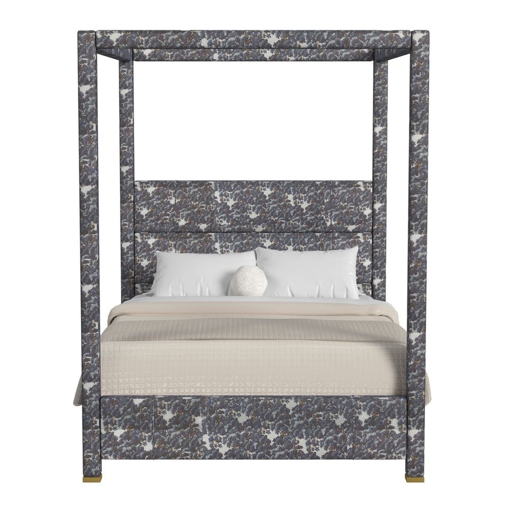 Hibernate Canopy Bed, Queen- Baltic Forest Blue, 3 Cartons