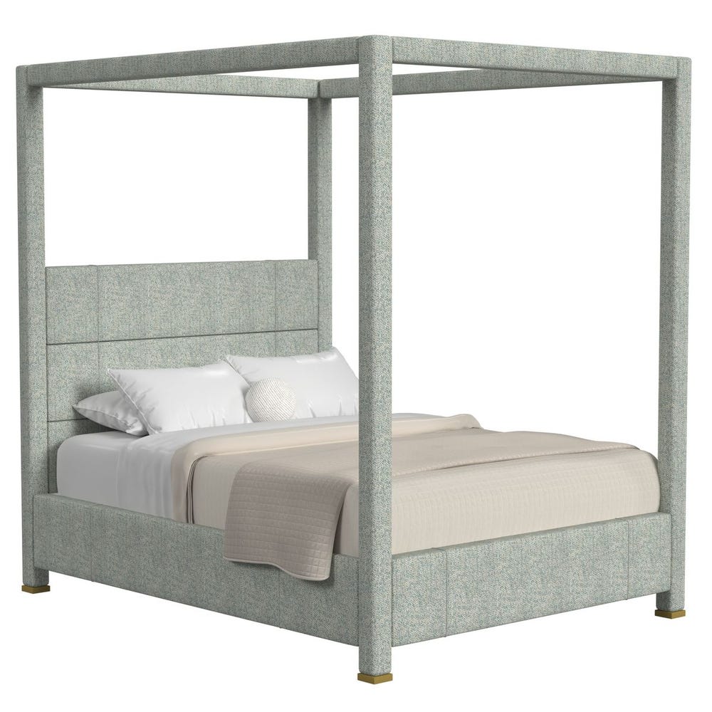 Hibernate Canopy Bed, Queen - Tweedy Bird Sky, 3 Cartons