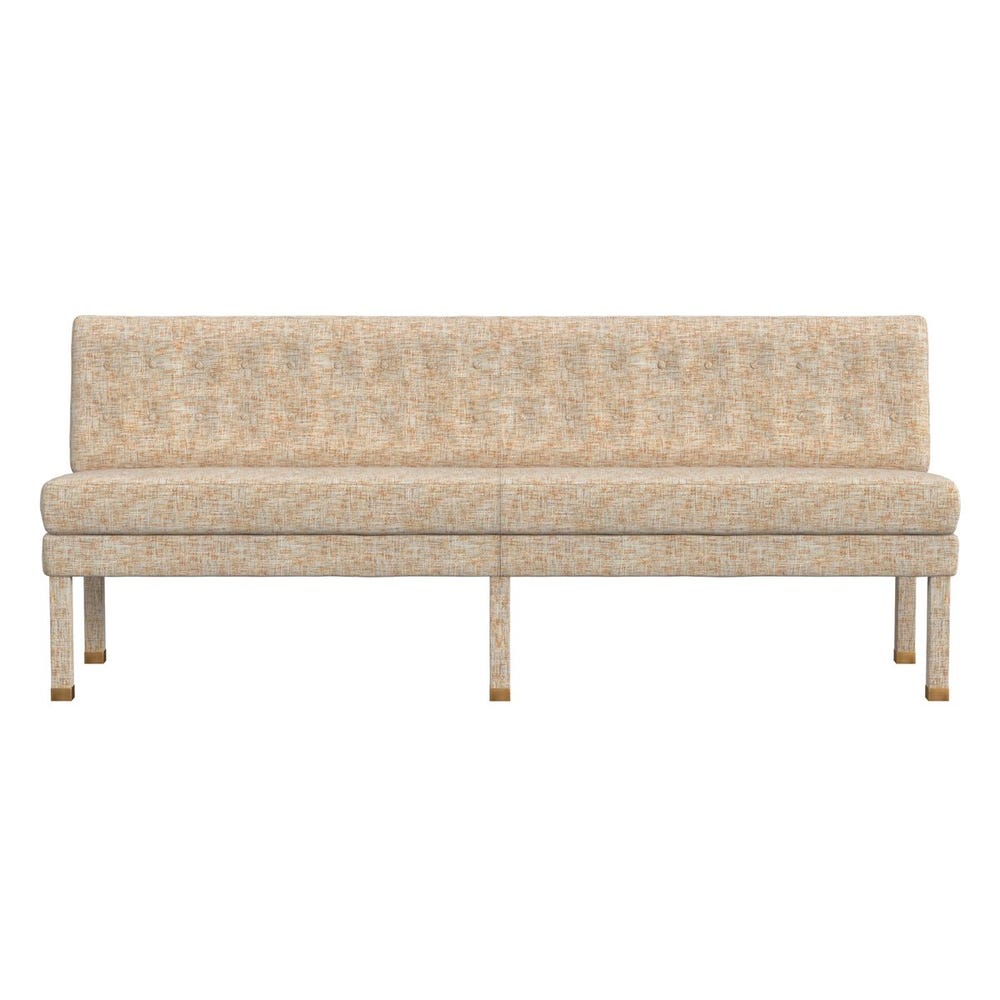 Approach the Bench Banquette, 84" - Thatched Butterscotch