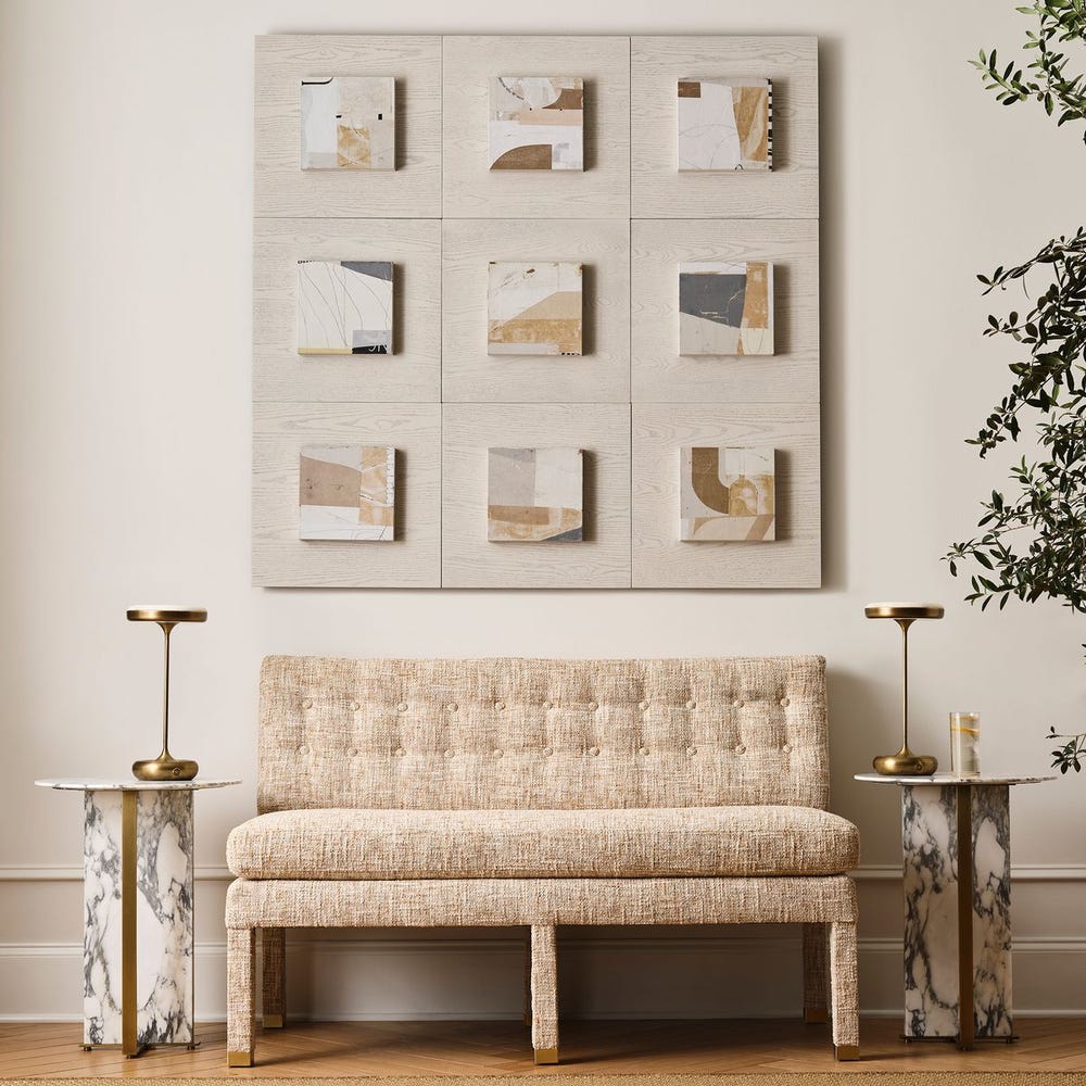 Approach the Bench Banquette, 52" - Thatched Butterscotch