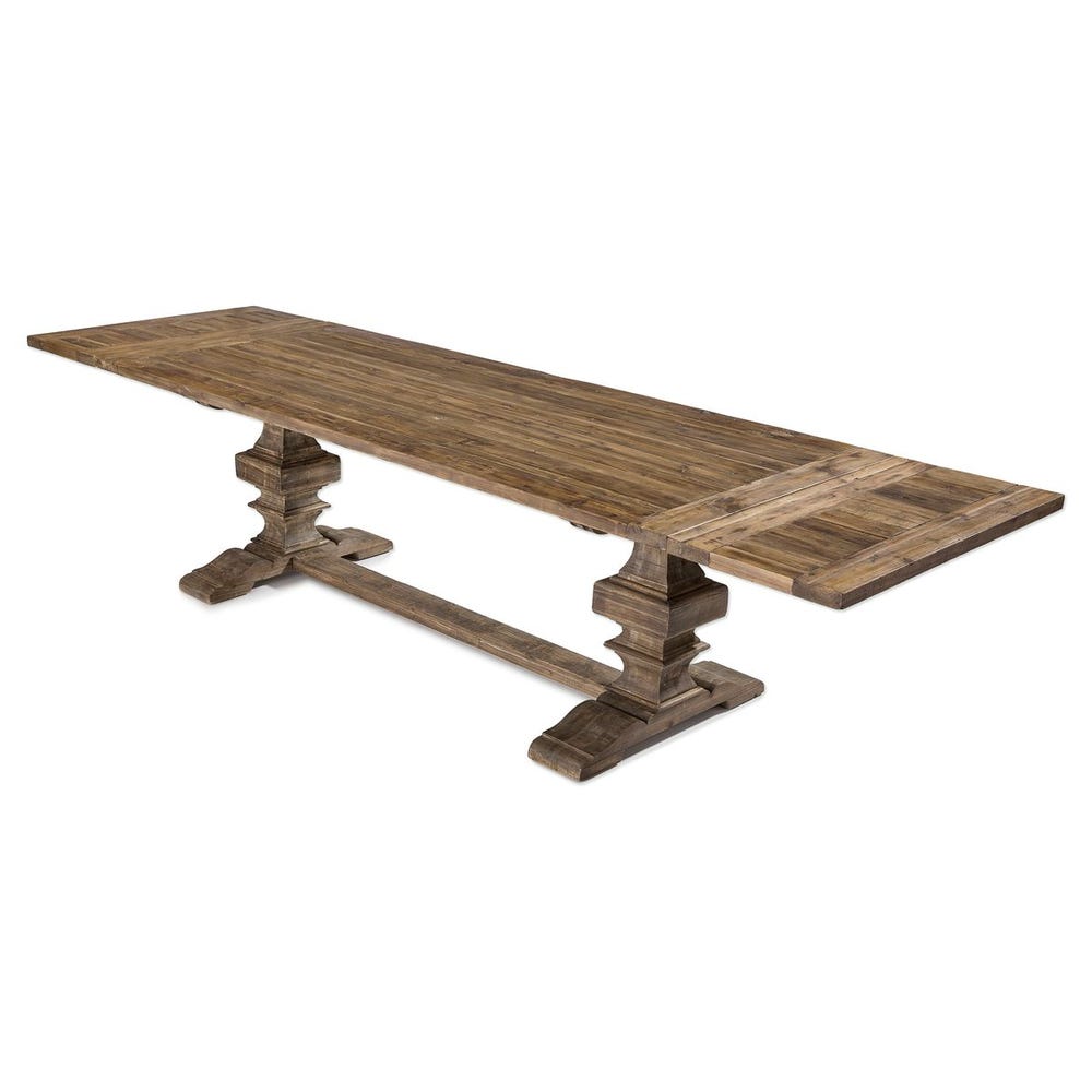 Baldrick Extension Dining Table - Warm Honey