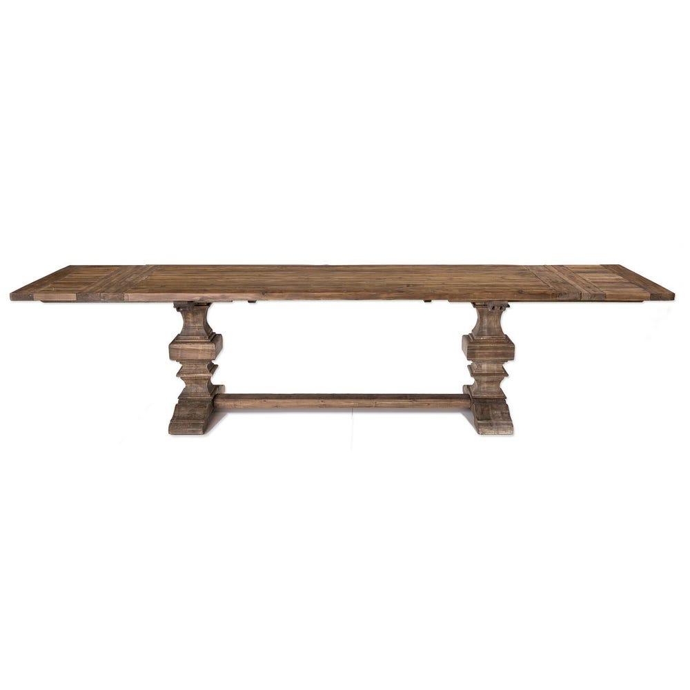 Baldrick Extension Dining Table - Warm Honey