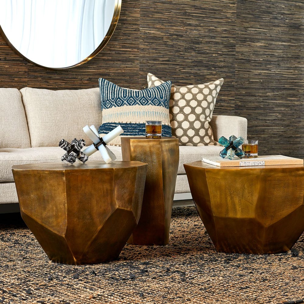 Cathenna Coffee Table - Brass Medium