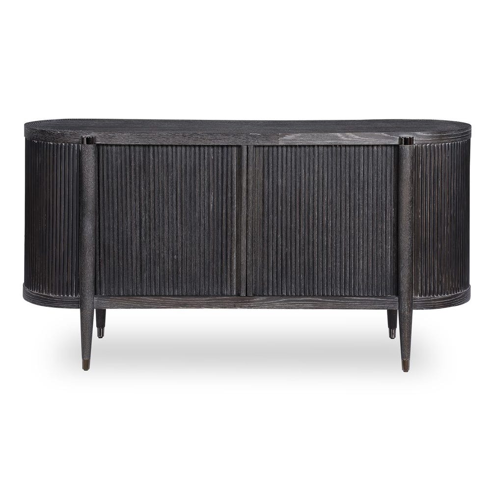 Tambour Cabinet - Black Ceruse