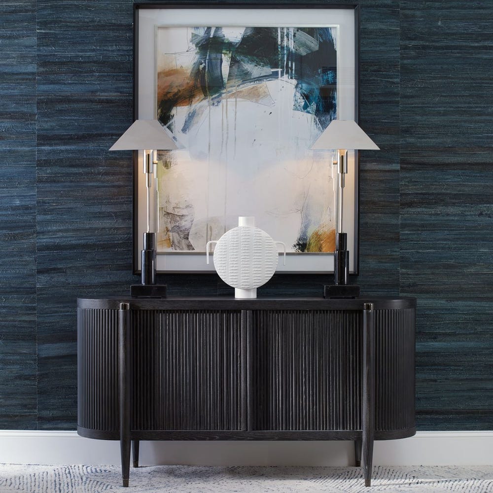 Tambour Cabinet - Black Ceruse