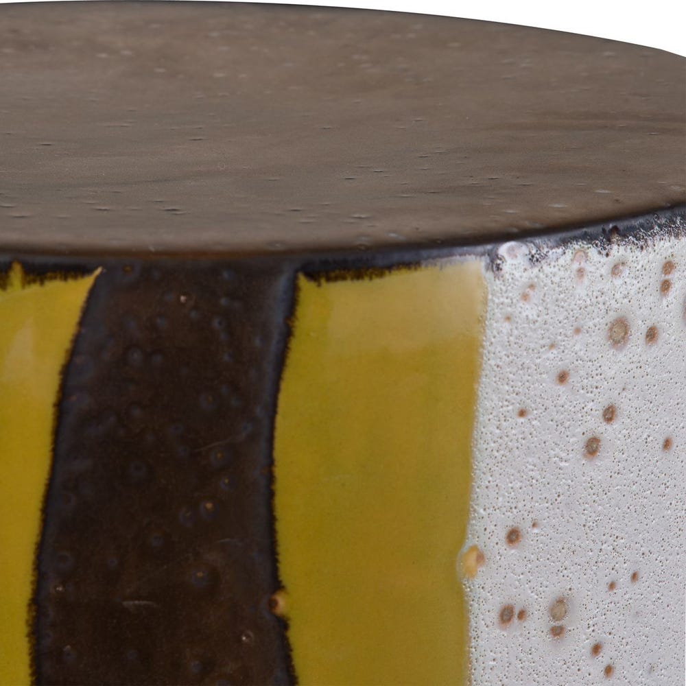 Graph Garden Stool - Green