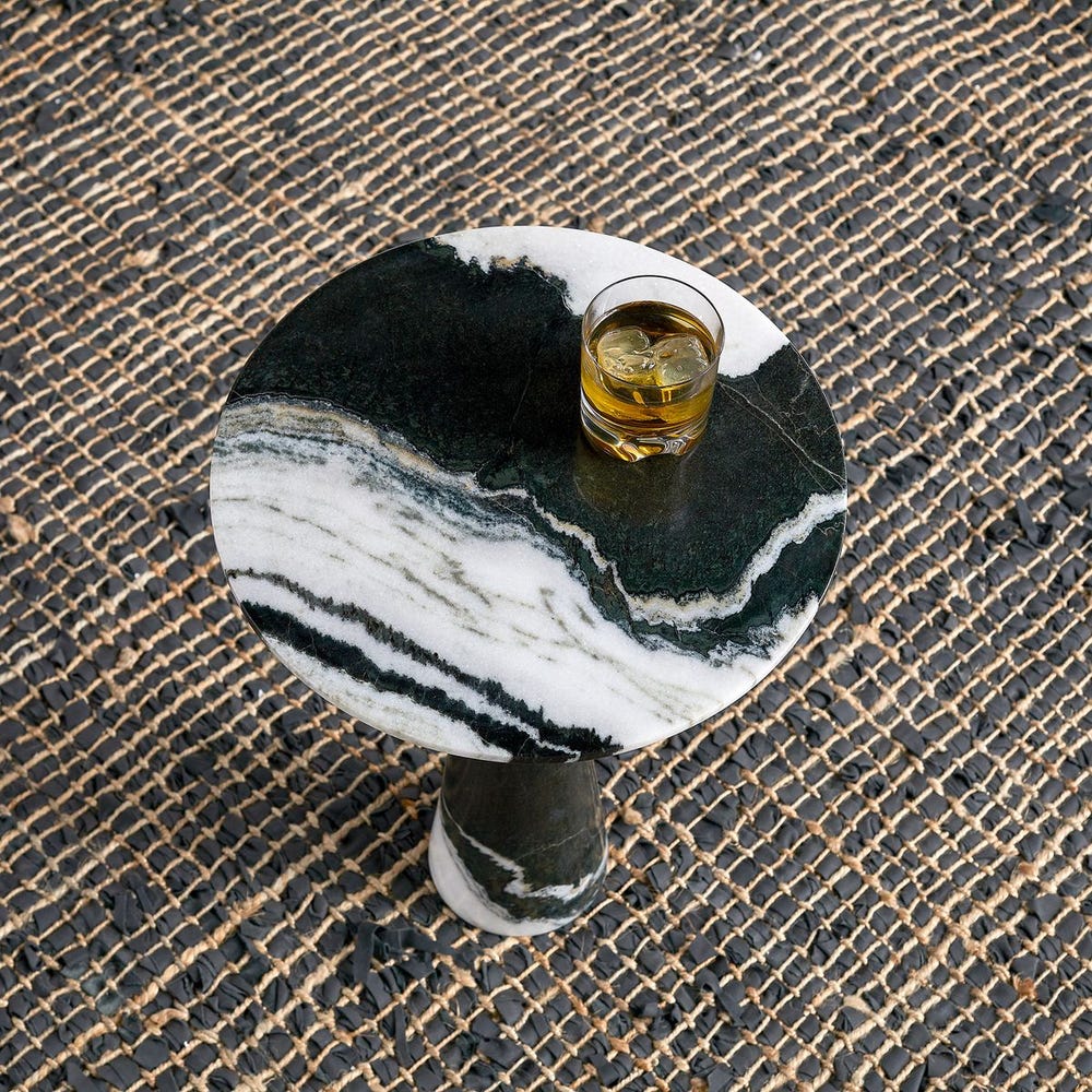 Pier Accent Table - Panda Marble