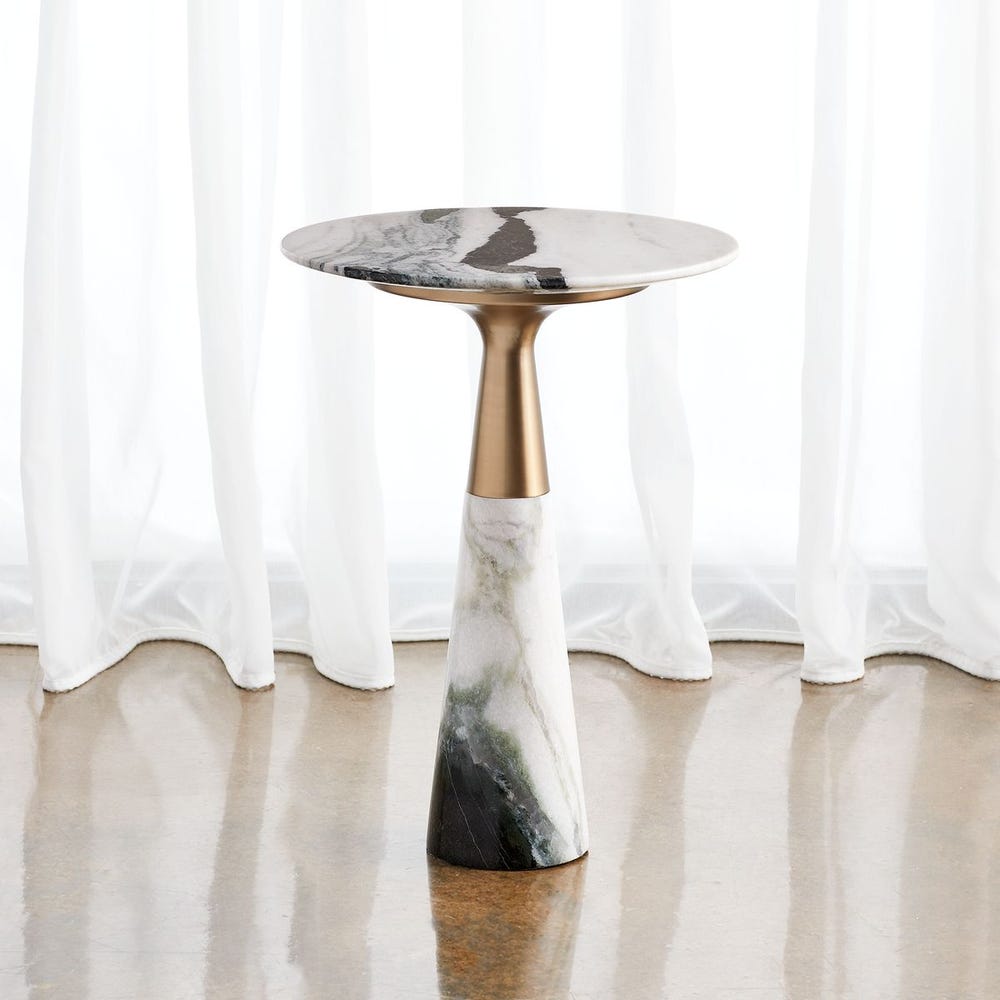 Pier Accent Table - Panda Marble