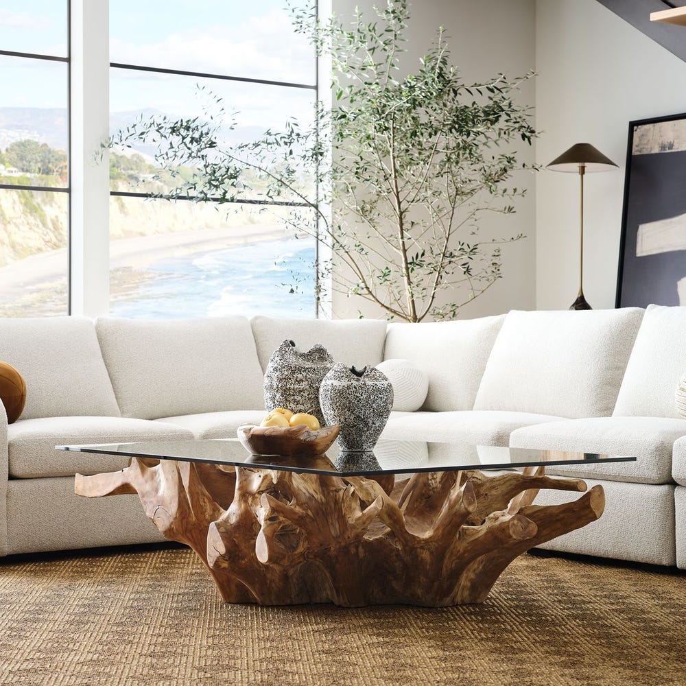 Center Root Coffee Table - Rectangle, 2 Cartons