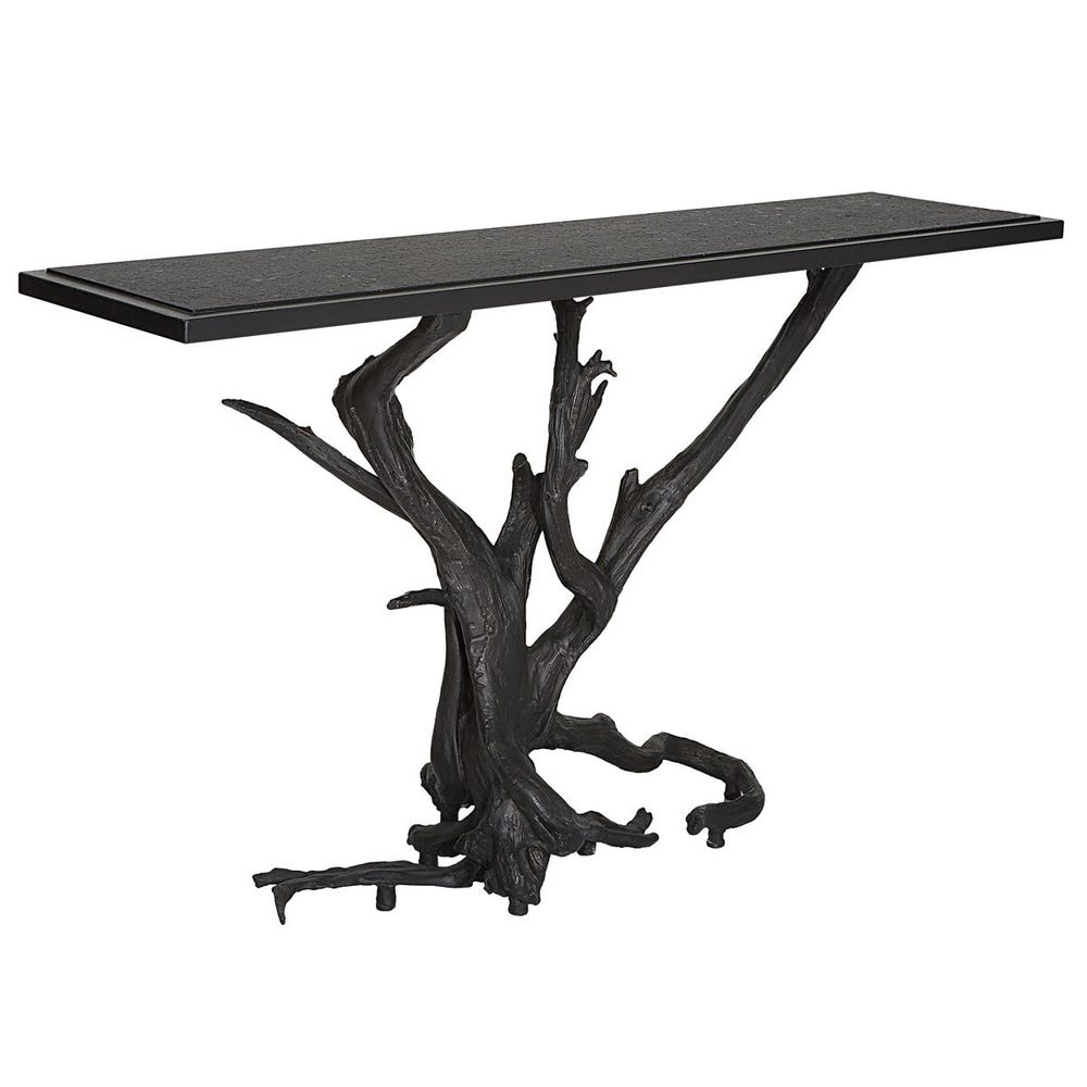 Big Sur Console Table - Bronze/Black, 2 Cartons