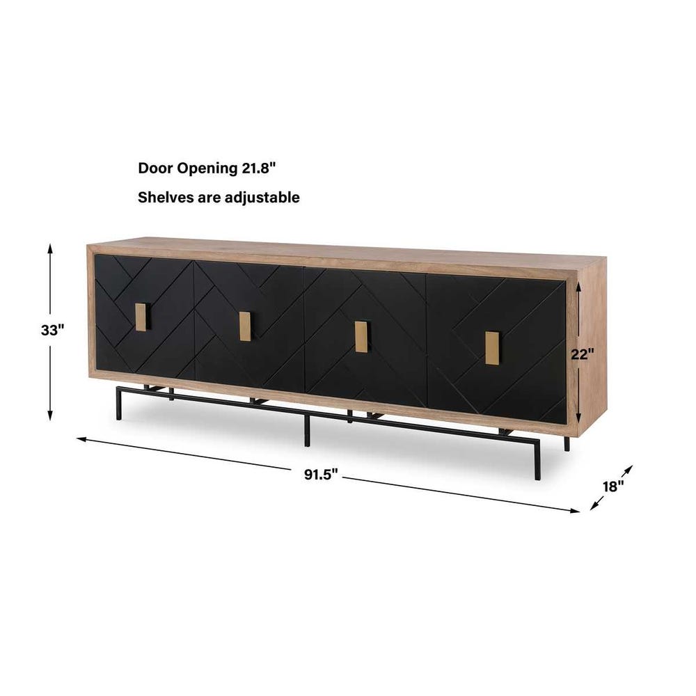 Interlace 4 Door Cabinet