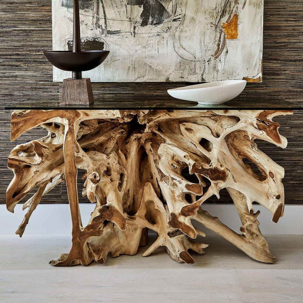 Center Root Console Table - 58x17, 2 Cartons