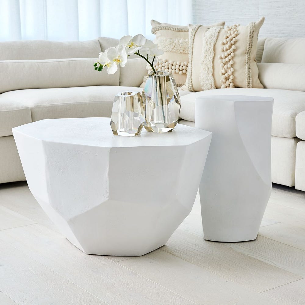 Cathenna Coffee Table - White Medium