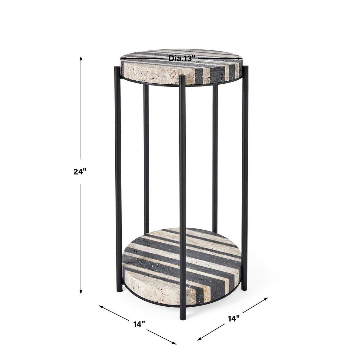 Strie Accent Table