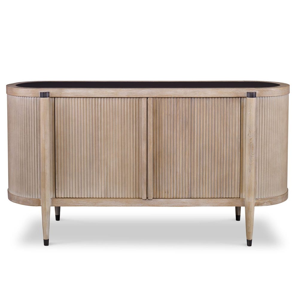 Tambour Cabinet - Natural Wash