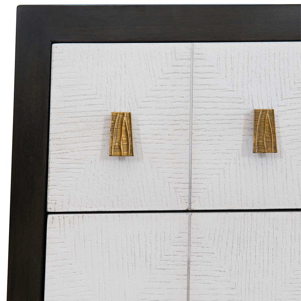 Pyramid Chest - Walnut/White