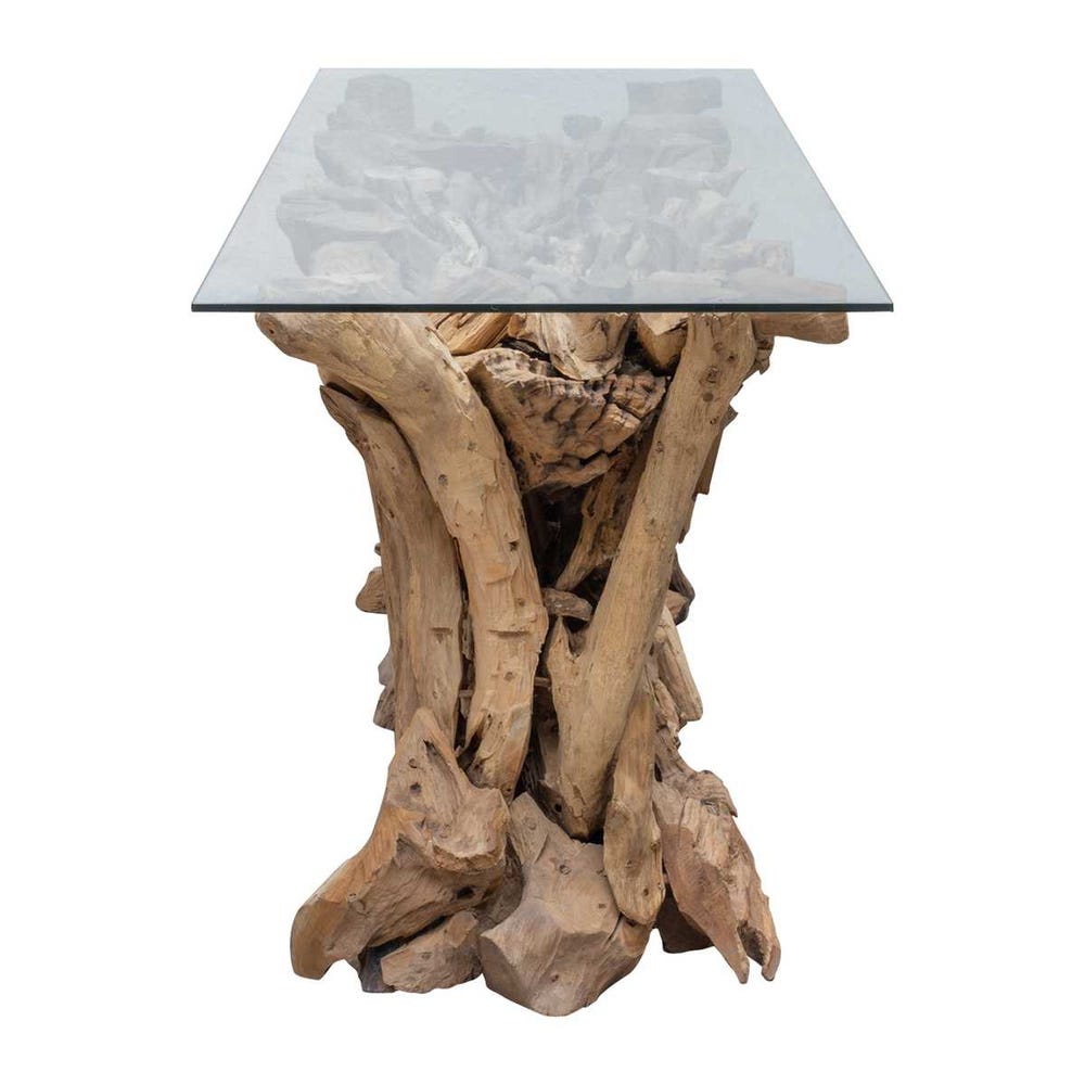 Teak Root Console Table, 2 Cartons
